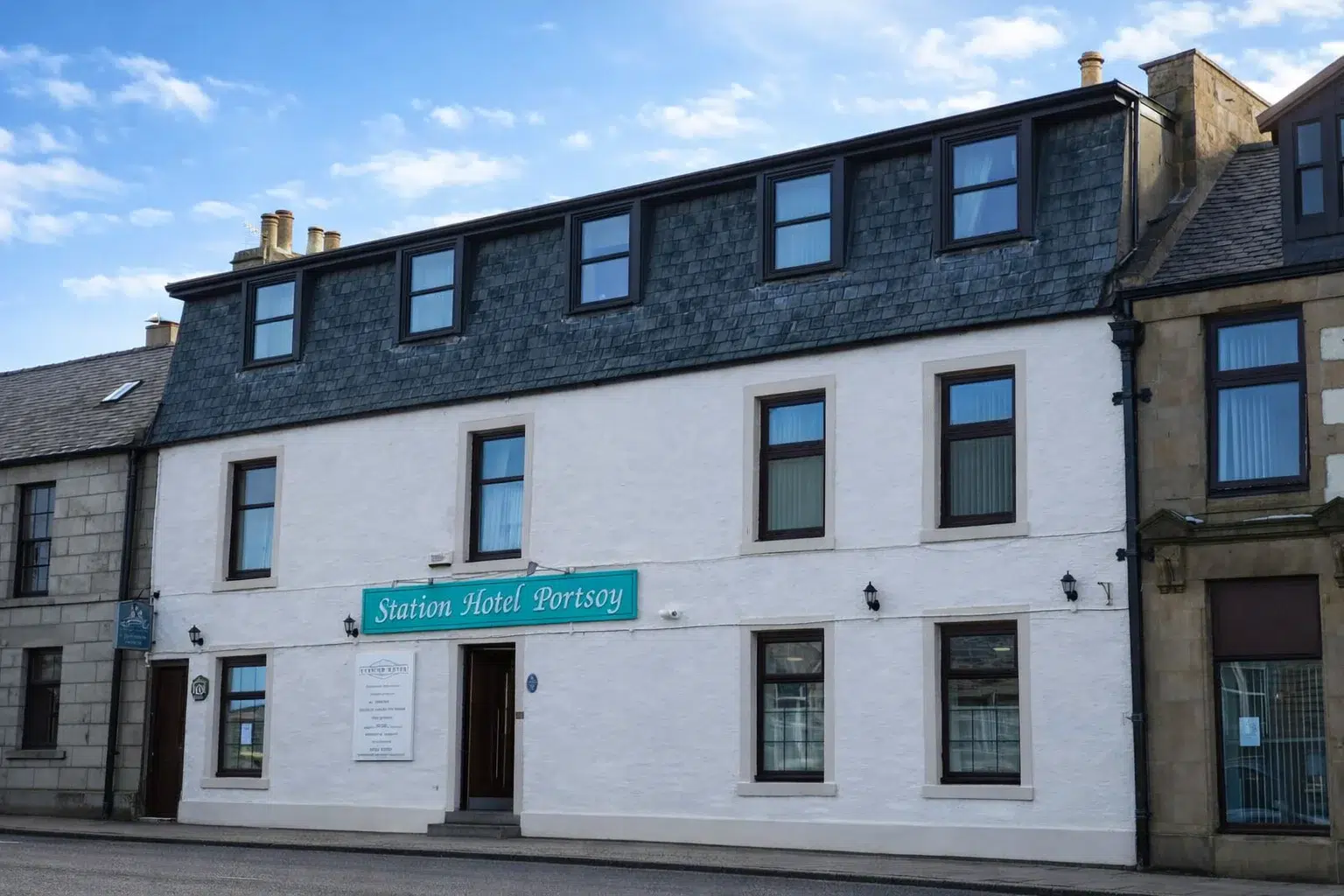 Station Hotel Portsoy exterior in Scotland